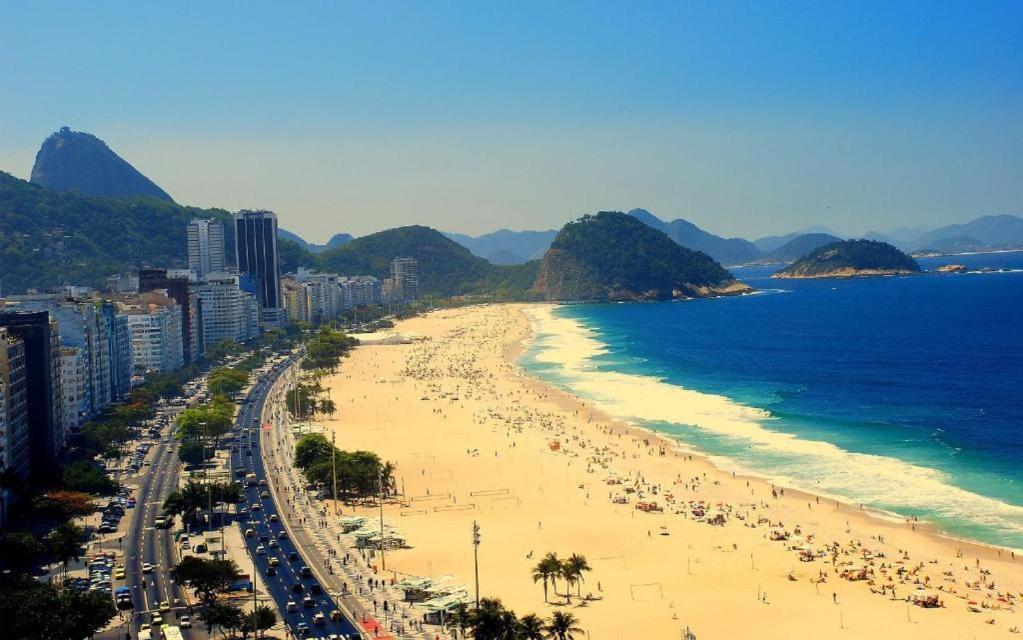 Apartamento Completo Na Praia De Copacabana 02 Quartos Com Vista Lateral Mar Em Andar Alto, Ar, Wifi , Netflix, Pauloangerami Rmvc18 Rio de Janeiro Kültér fotó