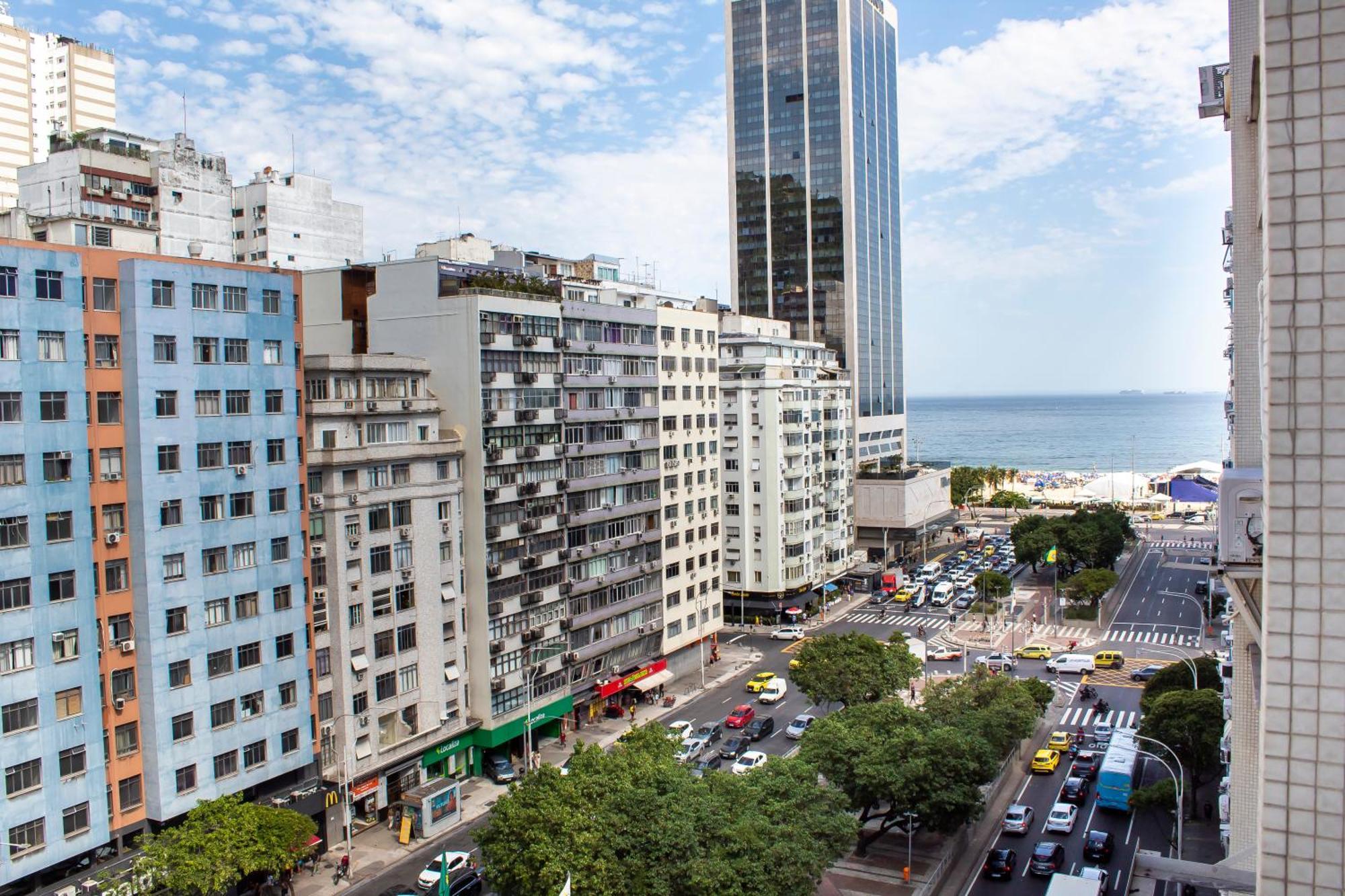 Apartamento Completo Na Praia De Copacabana 02 Quartos Com Vista Lateral Mar Em Andar Alto, Ar, Wifi , Netflix, Pauloangerami Rmvc18 Rio de Janeiro Kültér fotó